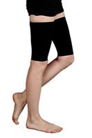 Bigood Sport Running Man Women Compression Thigh Sleeves Support L Black
