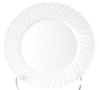 WNA RSCW61512W Classicware Plastic Plates, 6 Inch Diameter White, Pack of 12 Plates (Case of 15 Packs)