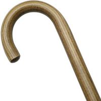 Unisex Round Nose Crook Cane Tan  -Affordable Gift! Item #DHAR-9003206