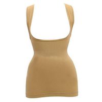 ieasysexy Seamless Waist Training Body Shaper Under Bust Tummy Control Corset Top Bustier Body Shaper Tops Suit (L, Nude)