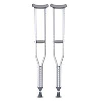 ZBYL 1 Pair Aluminum Alloy Underarm Crutches Ergonomic Design Non Skid Lightweight Adjustable Height 3 Models Selected,M