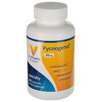 Pycnogenol 30mg Antioxidant That Supports Cardiovascular, Skin Cellular Health (French Maritime Pine Bark Extract) (180 Capsules) by The Vitamin Shoppe