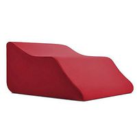 Lounge Doctor Elevating Leg Rest Pillow Wedge Foam w Wine Cover Small Foot Pillow Leg Support Leg Swelling Vein Issues Lymphedema Restless Legs Pregnancy
