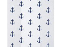 100ct Nautical Navy Blue Anchors 4x2x9" Medium Size Cello Party Treat Food Snack Bags