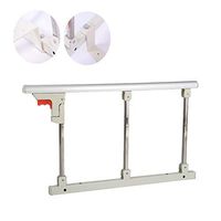 LLF Bed Rails Guard Bedside Sturdy Elderly Home Assist Handle + Adult Bed Safety Rail & Foldable