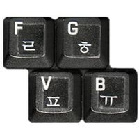 HQRP Korean White Keyboard Stickers for PC, Desktop and Notebook/Laptop Computer Keyboard
