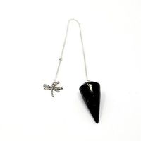 Karelia Creations EMF Protection Polished Shungite Pendulum with Charm