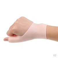 LoveinDIY 1 Pair Silicone Gel Thumb Wrist Hand Tenosynovitis Arthritis Glove Braces