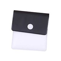 10pcs Pocket Ashtray Mini Ashtray Pocket Ashtray Table Ashtray Bag in The Funky Bag - Fireproof PVC - Odorless - Portable Compact (Black)