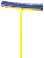 Smart Broom 1600YS 16" Multi-Purpose Squeegee Broom Smart Broom 16in Multi-Purpose Squeegee Broom with Telescoping Handle in Blue/Yellow, (Pack of 1)