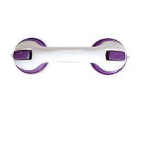 XIHAA Shower Handle with Strong Hold Suction Cup for Safety Grab in Bathroom,Tub, Shower, Toilet Handrail Bath Aids to Assist Elderlies and Toddlers (2Pcs),Purple