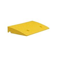Non-Slip Plastic Ramp, 7cm Curb Ramp, Home Threshold Ramps Garden Step Trolley Car Repair Factory Triangle Pad (Size: 90 25 8cm) (Color : Yellow)