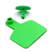 M.Z.A Blank Ear Tags for Cattle Ear Tags Green Livestock Ear Tags for Cows Hogs Sheep, 100 Pieces