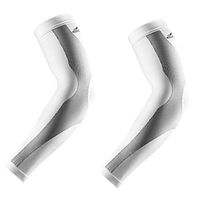 Meidexian888 Sun Protection Sleeve for Men/Women,2PCS Ice SilkSport Arm Sleeves UV Sun Protect Anti-slip Basketball Armband Tattoo Cover (Gray)