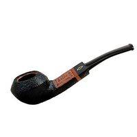 Brebbia Serie 1960 (Sabbiata nera 624) Briar Bent Black Sandblasted Bulldog Tobacco Smoking Pipe