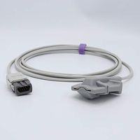Compatible Ohmeda TS-SA3-MC Trusat Spo2 Sensor Adult Soft 9.8 ft 9 Pins Connector