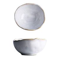 Bowls Fruit Salad Bowl Home Ice Cream Cooking Dinner Party Dessert Soup Ceramic Breakfast Cereal Creative Ramen And Dining (Color : 220ml-white, Size : 11105cm/4.3in)
