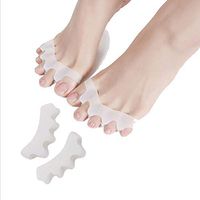 Gel Toe Separator Silicon Toe Spacers Pack of 2 Pairs Corrective Toe Stretchers Used for Sports Yoga Practice & Running for Men and Women Bunion Spreader