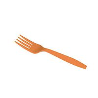 Karat U2030 (Orange) 6.1" PP Extra-Heavy Weight Disposable Fork, Orange (Pack of 1000)