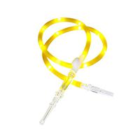 LED Hookah Hose, 71-Inch Silicone Light Hookah, Arabian Hookah Accessories Hookah Hose with LED Lights,Blue, Red, Green, Yellow,Yellow