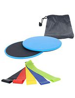 iClosam 1 Pair Fitness Gliders Gym Slider Workout Discs Core Ab Exercise Gym Training Slimming Abdominal Equipment Fitness Slide Discs