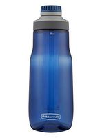 Rubbermaid Leak-Proof Chug Water Bottle with Blue Ice Stick, 32 oz, Nautical Blue