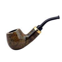 RUBEL #132 briar pocket size smooth brown tobacco smoking pipe