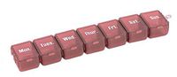 Chocolate 7-Day Weekly Detachable Pills/Vitamins Box Multi-Purpose Organizer