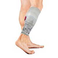 Santa Claus Pulling Big Sack of Christmas Calf Compression Sleeve Breathable Leg Socks for Unisex Runner Travelers, Calf Guard for Running, Traveling and Outdoor Sports 1 Pair