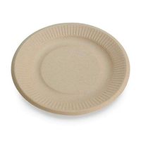 Earth's Natural Alternative ECOP001pk125 Wheat Straw Eco-Friendly, Compostable Plant Fiber 6" Plate, 125 Count