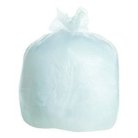 FlexSol BR2433M High-Density Can Liners, 24 x 33, 15-Gallon, 8 Micron, Clear, 50/Roll