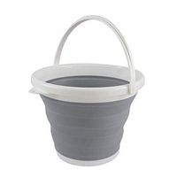 Sutekus Collapsible Bucket Portable Folding Bucket 10L, Grey