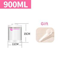 Anpay Transparent Food Storage Container with Lids Airtight Cereal Sealed Glass Jar Keep Dry & Fresh