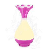 LAFEINA Unique Romantic Portable 95ml Magic Bottle USB Ultrasonic Aromatherapy Humidifier Essential Oil Aroma Diffuser with LED Night Light (Pink)