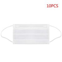 Aoaoingy 10 Pcs 3 Ĺayѐṙs Ḟacѐ Мaѕḱs Prevent Droplet Transmission Waterproof Νọṇ-ẇọѵѐṇ Εaṙlọọṗ Ḟacѐ Мọụṫḣ Мaѕḱ