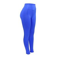 Women's High Waist Yoga Legging Ruched Athletic Pants Workout Lifting Push up Tights Compression Leggings Amiley (X-Large, Blue)