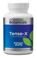 Professional Botanicals Tense-X - Natural Vegetarian Friendly Stress Support Supplement Helps The Body to Achieve Mental and Physical Relaxation - 60 Vegetarian Capsules
