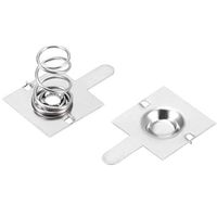 YXQ 60Pairs AAA Battery Spring Contact Nickeling Plate Positive Negative Conversion 9mm x 9mm