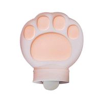 Cat Claw Pattern Silicone Hot Water Bottle Student Office Mini Portable Water Injection Hot Water Bottles Winter Hand Warmer@Pink