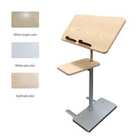 CX Universal Swivel Tray Table - Oversized Rotating Bamboo Side Table + Laptop Stand, Sofa Side Table, Overbed Bedside Table for Hospital and Home Medical