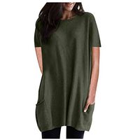 EAZsyn8 Women's Blouses,Sexy Dots Long Sleeve Perspective Casual Top T-Shirt Beach Loose Cardigan Army Green