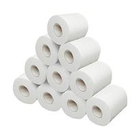 YANG-YI Paper Towels 10 Rolls Soft Toilet Paper Household Paper Roll Bathroom Tissue White