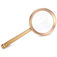 ElectroOptix 20X Magnifying Glass Handheld Magnifier Metal Construction Optical Glass Lens High Clarity Magnifier for Seniors Reading, Hobbies, Repair, Observation (Size : 80mm)