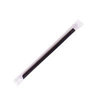 Karat C9060s (Black) 9" Boba Straws (10mm Diameter), Poly-Wrapped, Solid Black (Case of 1600)