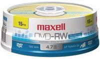 Maxell - 4.7GB DVD-RW (15-ct Spindle)
