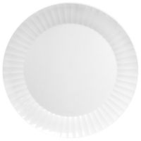 Party Essentials N1016804 Deluxe Hard Plastic Round Dinner Plate, 10.25" Diameter, White Case of 168)