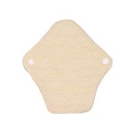 Luckypads Certified Organic Cotton Washable Reusable Panty Liners Environment-Friendly, Solution for Uncertain Periods (Brown)
