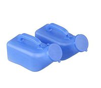 2PSC Blue 1000ml Car Travel Camping Men's Male Pee Urinal Bottle Emergency Toilet Men Urinal Pee Bottle with Lid