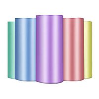 Freeby Small Trash Bags, 4 Gallon Garbage Bags Thin Material for Office, Home Waste Bin, Kitchen, 150 Counts 5 Color (Multicolor)