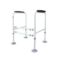 Wenhui Adjustable Height Bathroom Safety Toilet Rail Stand Alone Handrail Frame Suction Cups for The Elderly and The Pregnant Weak Patients Disabled Postoperative Safe Support